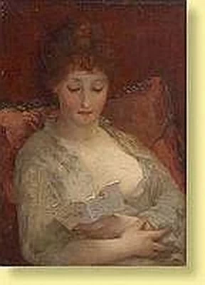 Giovane donna in lettura